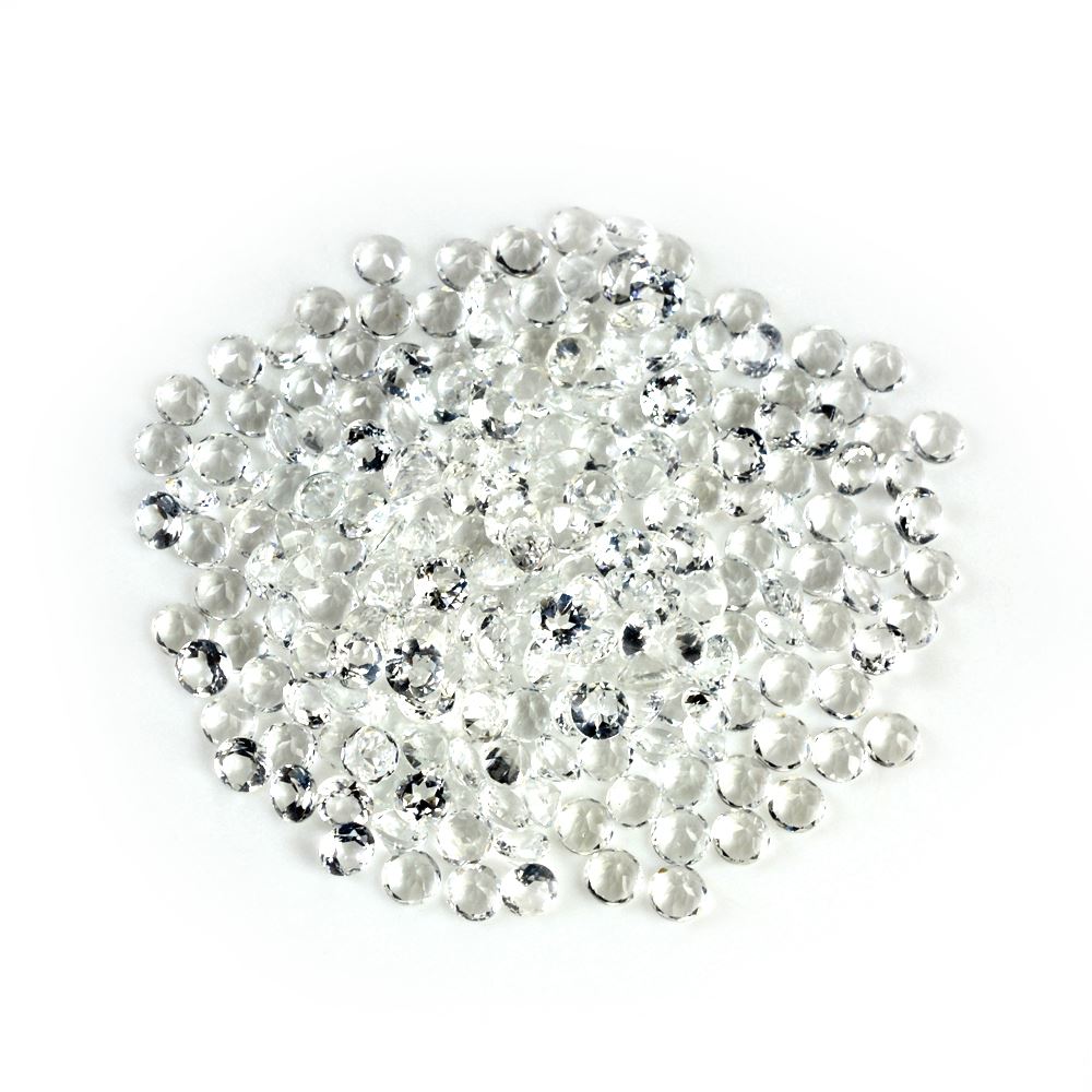 WHITE AQUAMARINE CUT ROUND (SI) 4MM 0.22 Cts.