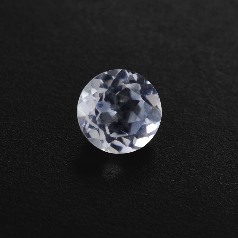 WHITE AQUAMARINE CUT ROUND (CLEAN/VSI) 4MM 0.23 Cts.