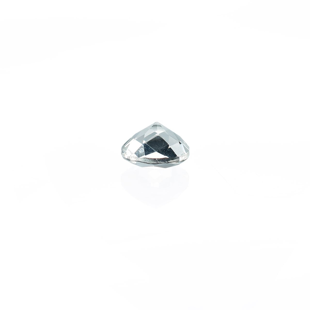 WHITE AQUAMARINE CHECKER CUT CUSHION (CLEAN) 5.00X5.00MM 0.64 Cts.