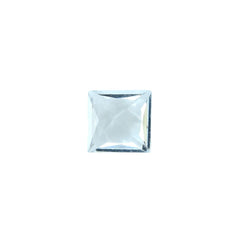 WHITE AQUAMARINE PRINCESS CUT SQUARE (C/CLEAN) 6.00X6.00MM 0.96 Cts.