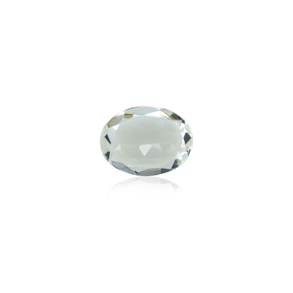 WHITE BERYL CUT OVAL (OFF WHITE)(SI) 8.00X6.00 MM 1.10 Cts.