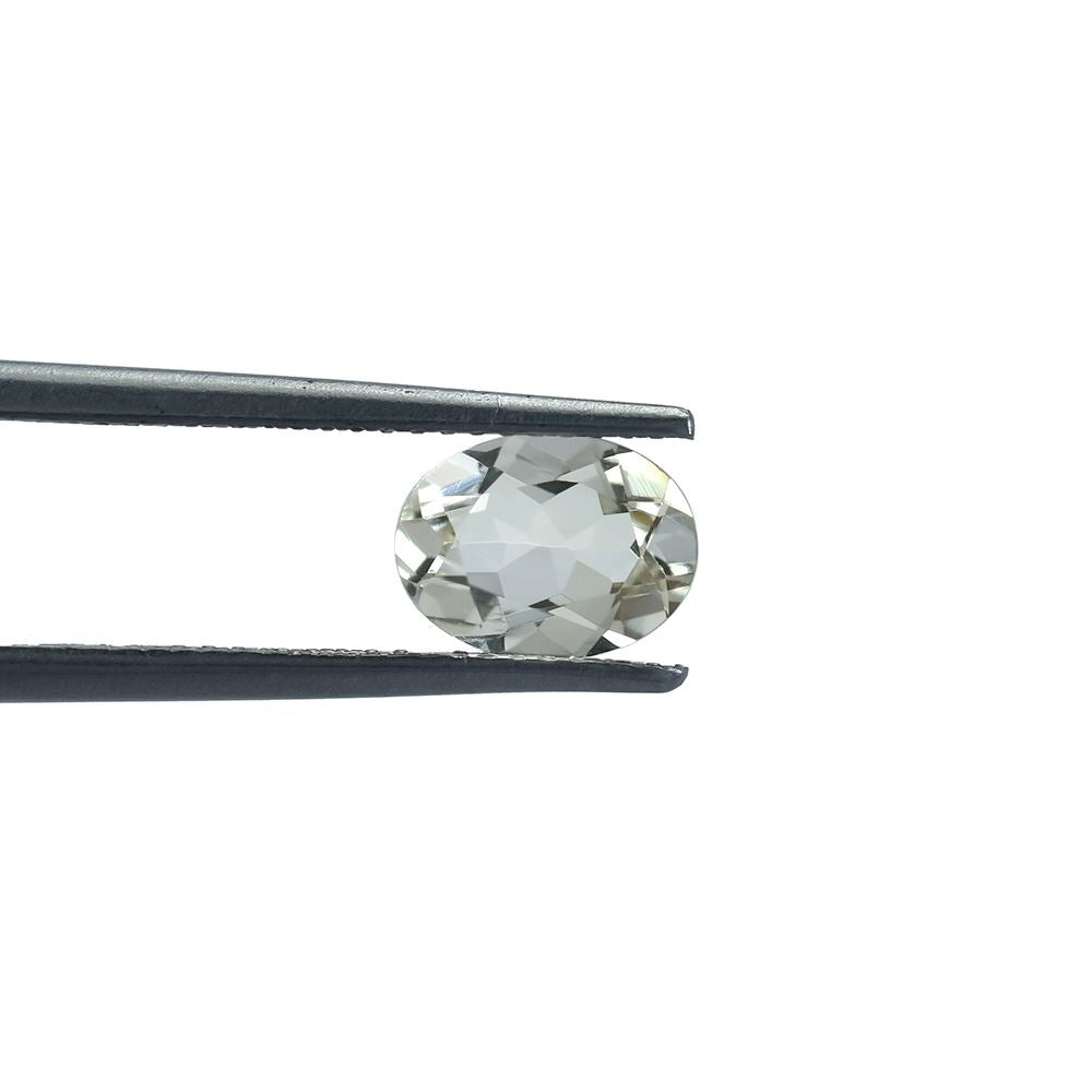 WHITE BERYL CUT OVAL (OFF WHITE)(SI) 8.00X6.00 MM 1.10 Cts.