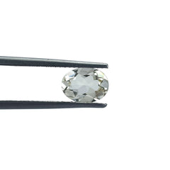 WHITE BERYL CUT OVAL (OFF WHITE)(SI) 8.00X6.00 MM 1.10 Cts.