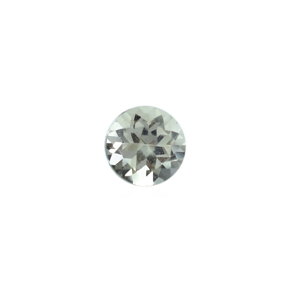 WHITE BERYL CUT ROUND (OFF WHITE) 3.00X3.00 MM 0.11 Cts.