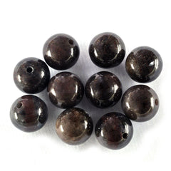 BROWN SAPPHIRE PLAIN BALL (FULL DRILL) 10MM 10.11 Cts.