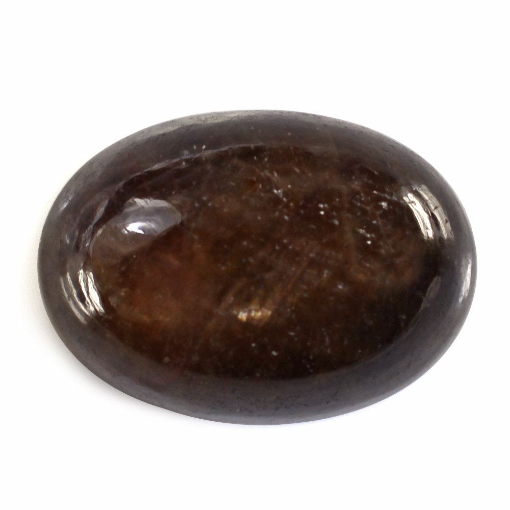 BROWN SAPPHIRE OVAL CAB 14X10MM 9.85 Cts.