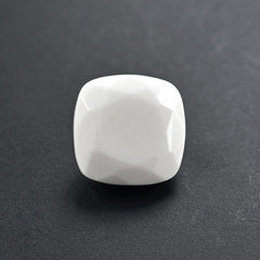 WHITE AGATE CUT CUSHION 10MM 3.67 Cts.