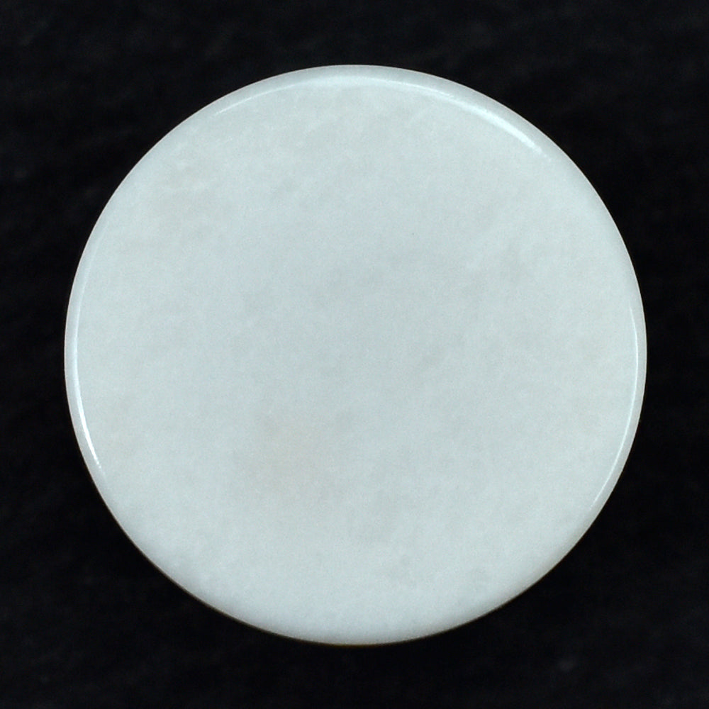 WHITE AGATE PLAIN ROUND CAB 8MM (TH. 4.00-4.40MM) 2.10 Cts.