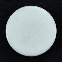 WHITE AGATE PLAIN ROUND CAB 8MM (TH. 4.00-4.40MM) 2.10 Cts.