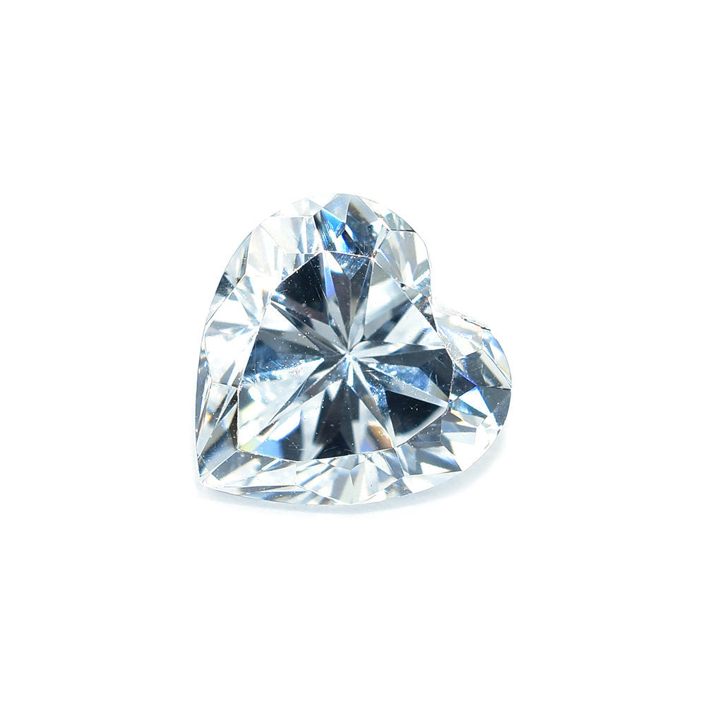 CUBIC ZIRCONIA WHITE CUT HEART 8X8MM 4.03 Cts.