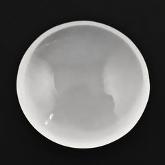 WHITE MILKY QUARTZ LENTIL ROUND 12MM 4.25 Cts.