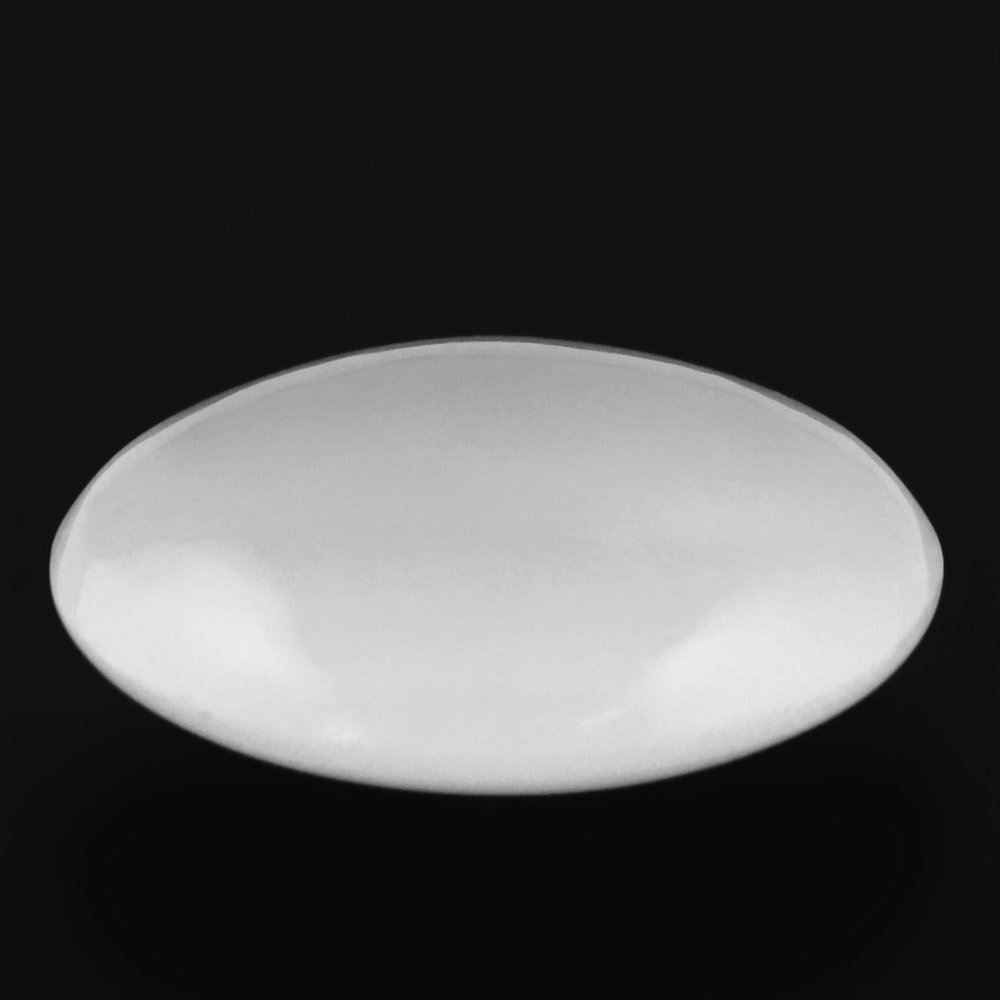 WHITE MILKY QUARTZ LENTIL ROUND 12MM 4.25 Cts.