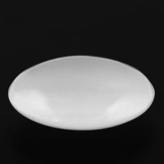 WHITE MILKY QUARTZ LENTIL ROUND 12MM 4.25 Cts.