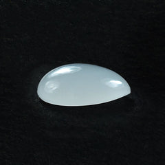 WHITE MILKY QUARTZ PLAIN PEAR CAB 10X7MM 1.68 Cts.