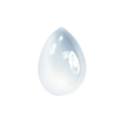 WHITE MILKY QUARTZ PLAIN PEAR CAB 10X7MM (TRANSLUCENT) 1.65 Cts.