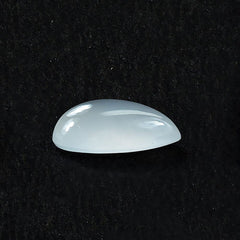 WHITE MILKY QUARTZ PLAIN PEAR CAB 10X7MM (TRANSLUCENT) 1.65 Cts.