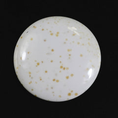 WHITE ONYX ROUND CAB (WITH BROWN SPOTS) 20MM 9.11 Cts.