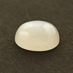 WHITE MOONSTONE OVAL CAB (MILKY) 10X8MM 2.69 Cts.