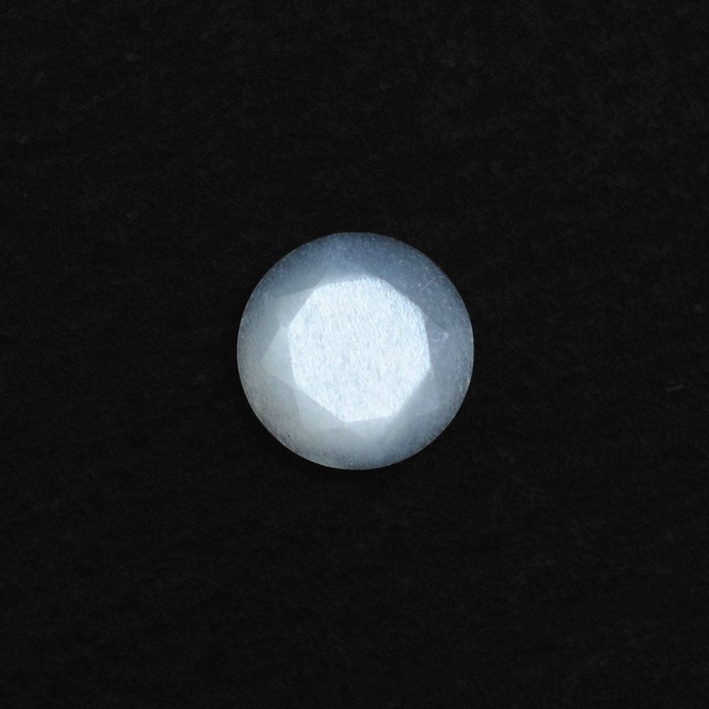 WHITE MOONSTONE TABLE CUT ROUND CAB 3.75MM 0.13 Cts.