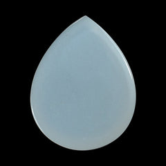 WHITE MOONSTONE (MILKY) PLAIN PEAR CAB 9.00X7.00 MM 1.35 Cts.