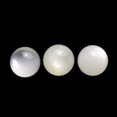 WHITE MOONSTONE (MILKY) PLAIN ROUND BALL 8.00X8.00 MM 3.38 Cts.