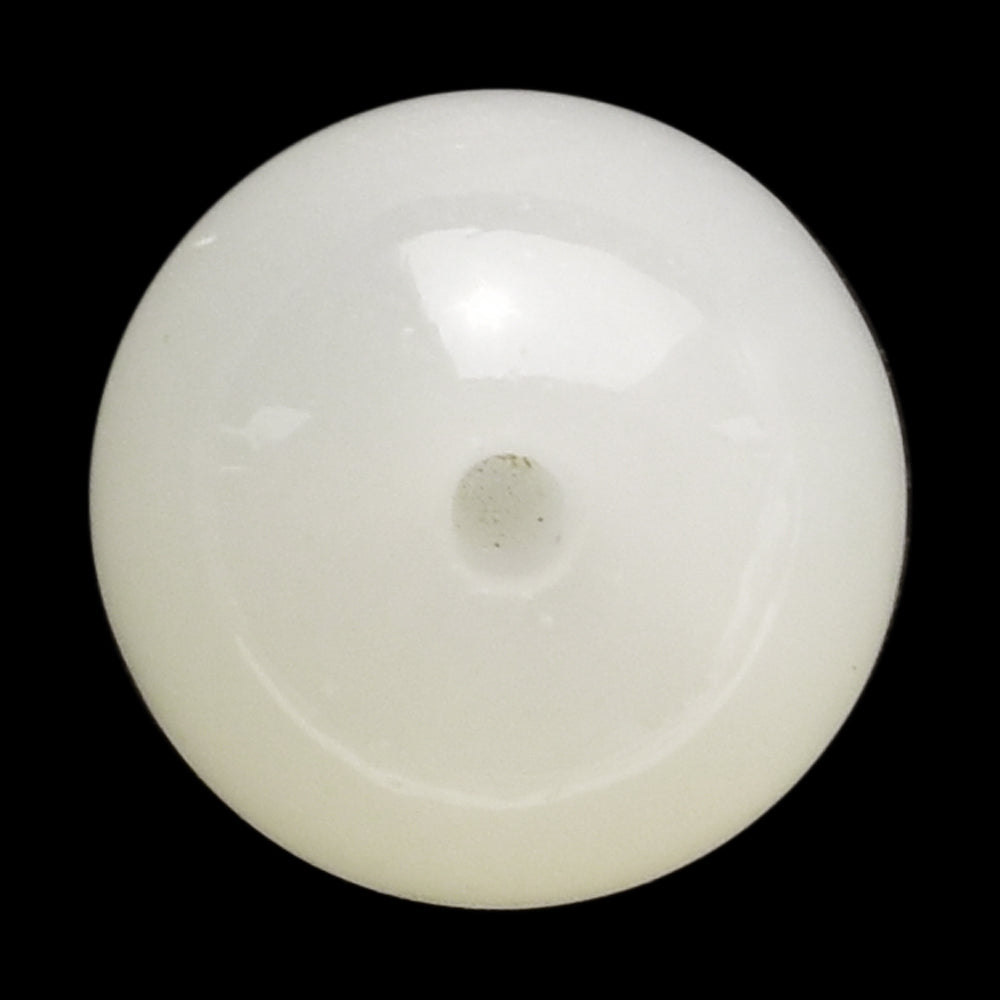 WHITE MOONSTONE (MILKY) PLAIN ROUND BALL (HALF DRILL-1.50) 9.00-9.50 MM 5.39 Cts.