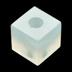 WHITE MOONSTONE (MILKY) PLAIN CUBE (FULL DRILL-3.00MM) 8.00X8.00 MM 5.85 Cts.