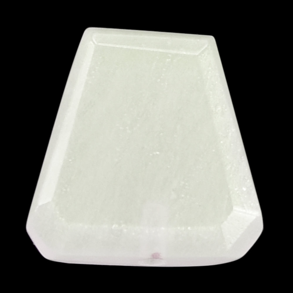 WHITE MOONSTONE (MILKY) BOTH SIDE TABLE CUT TRAPEZOID (HALF DRILL-0.70) 6.70X6.50 MM 0.83 Cts.