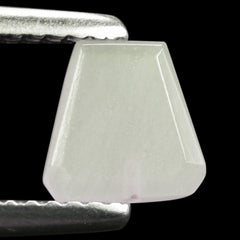 WHITE MOONSTONE (MILKY) BOTH SIDE TABLE CUT TRAPEZOID (HALF DRILL-0.70) 6.70X6.50 MM 0.83 Cts.