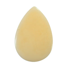 WHITE OPAL (YELLOW) (VERY MILKY) PLAIN PEAR CAB 10.00X7.00 MM 1.02 Cts.