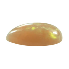 WHITE OPAL (YELLOW) (MILKY) (OPAQUE) PLAIN PEAR CAB 10.00X7.00 MM 1 Cts.