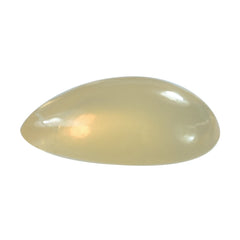 WHITE OPAL (YELLOW) ( TRANSPARENT) PLAIN PEAR CAB 10.00X7.00 MM 1.01 Cts.