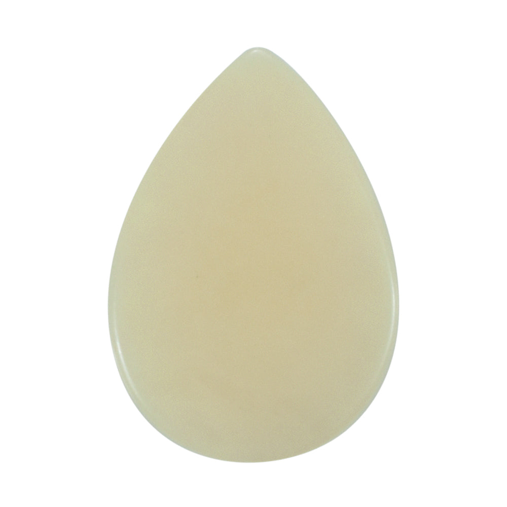 WHITE OPAL (WHITE) ( VERY MILKY) PLAIN PEAR CAB 10.00X7.00 MM 1.04 Cts.