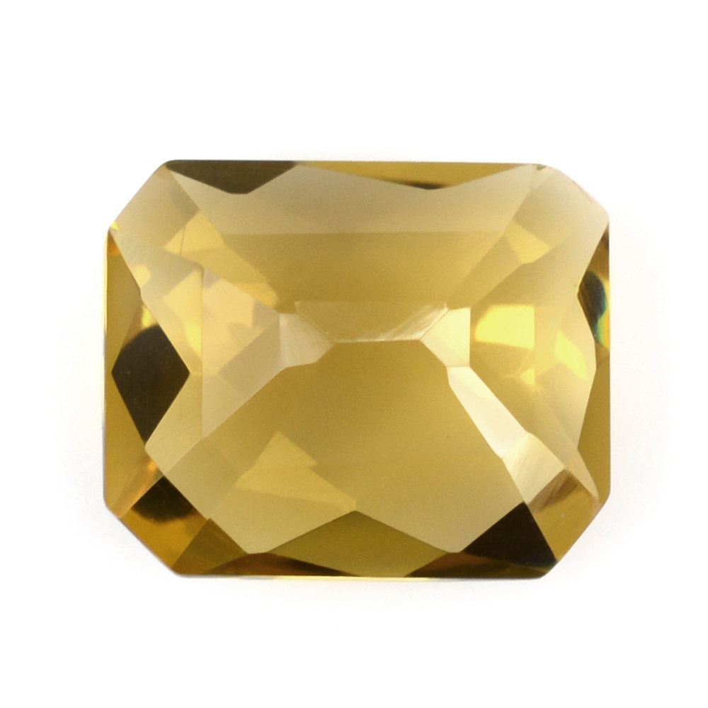 WHISKY QUARTZ CHECKER CUT OCTAGON 11X9MM 3.83 Cts.