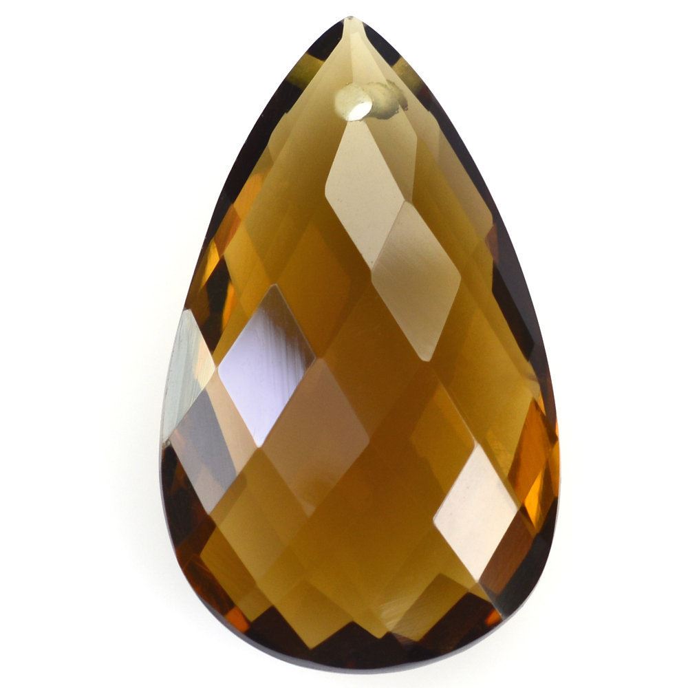 WHISKY QUARTZ BRIOLETTE PEAR (FULL DRILL) 20X12MM 8.58 Cts.