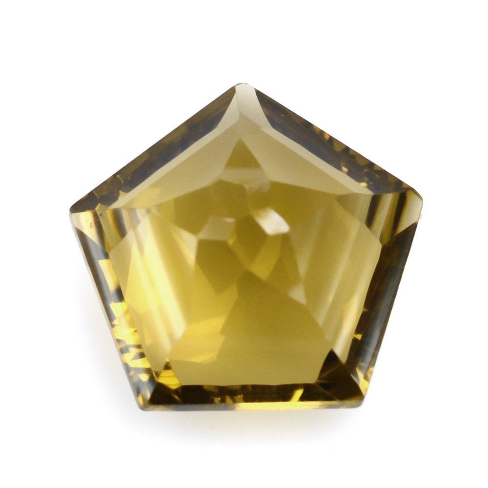 WHISKY QUARTZ STAR PENTAGON (DES#95) 12MM 5.29 Cts.