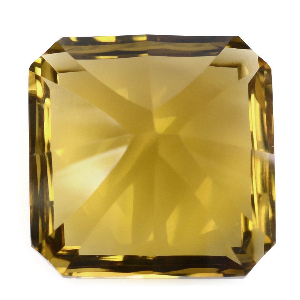 WHISKY QUARTZ ASCHER CONCAVE SQUARE-OCTAGON (DES#138) 15MM 13.60 Cts.