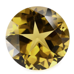 WHISKY QUARTZ PENTAGON ROUND WITH STAR CUT BACK (DES#44) 15MM 11.30 Cts.