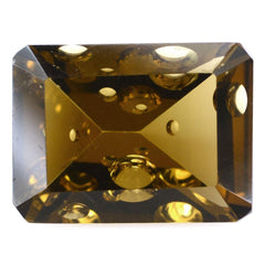 WHISKY QUARTZ SUPPER BUBBLE OCTAGON (DES#116) 16X12MM 10.00 Cts.