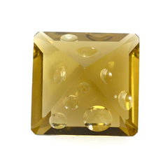 WHISKY QUARTZ SUPPER BUBBLE SQUARE-OCTAGON (DES#118) 12MM 6.80 Cts.