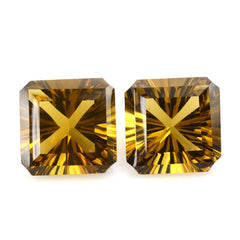 WHISKY QUARTZ ASCHER CONCAVE SQUARE-OCTAGON (DES#138) 15MM 13.60 Cts.