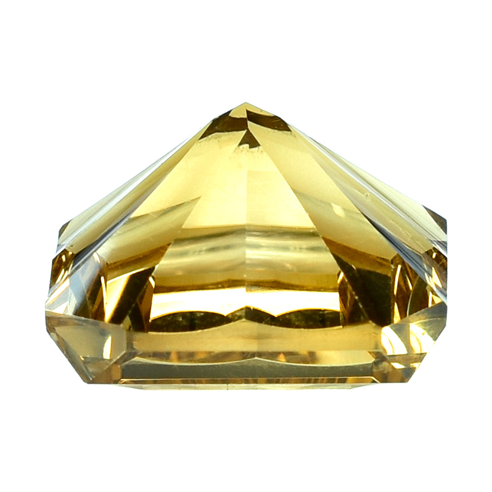 WHISKY QUARTZ ASSCHER CUT SQUARE-OCTAGON (DES#139) 15MM 14.30 Cts.