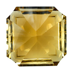 WHISKY QUARTZ ASSCHER CUT SQUARE-OCTAGON (DES#139) 15MM 14.30 Cts.