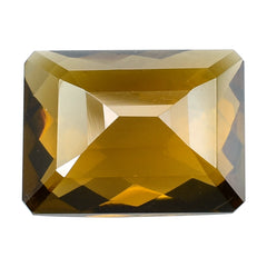 WHISKY QUARTZ CHECKER CUT OCTAGON 16X12MM 12.25 Cts.