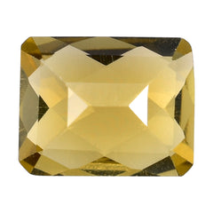 WHISKY QUARTZ CHECKER CUT OCTAGON 10X8MM 3.15 Cts.