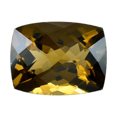 WHISKY QUARTZ CHECKER CUT CUSHION 16X12MM 10.06 Cts.