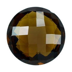 WHISKY QUARTZ BRIOLETTE ROUND 14MM 8.25 Cts.