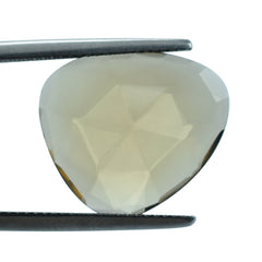 WHISKY QUARTZ  ROSE CUT BRIOLETTE TRILLION 18.00X16.00 MM 7.40 Cts.