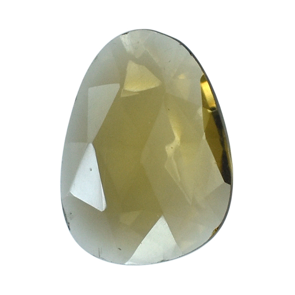 WHISKY QUARTZ ROSE CUT BRIOLETTE IRREGULAR TRILLIONISH 20.00X15.00 MM 8.45 Cts.