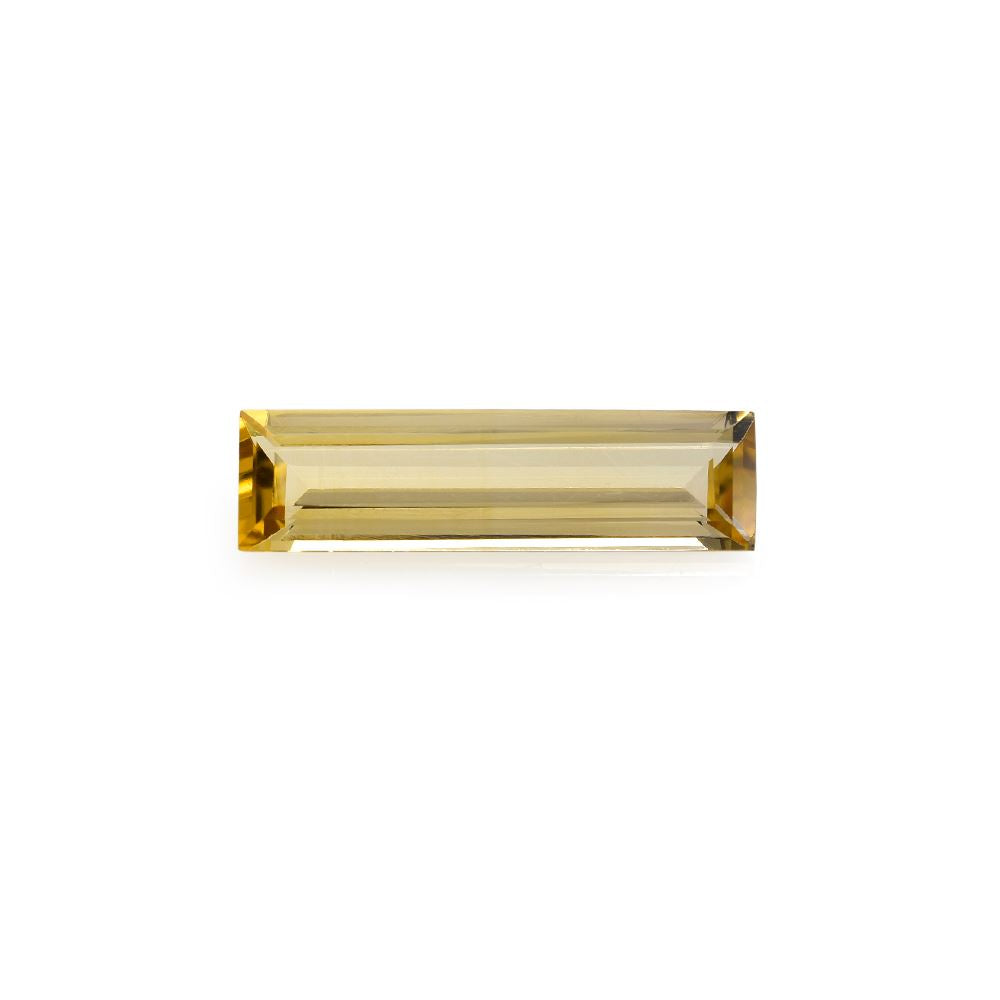 YELLOW BERYL CUT BAGUETTE (DARK) 22.00X6.00 MM 4.60 Cts.